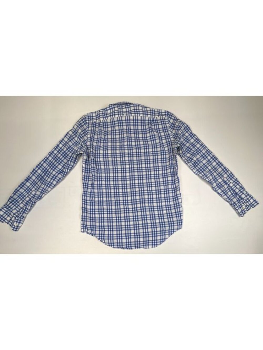 Lacoste Men's Size S Blue White Check Plaid Long Sleeve Button Down Shirt - Picture 2 of 7